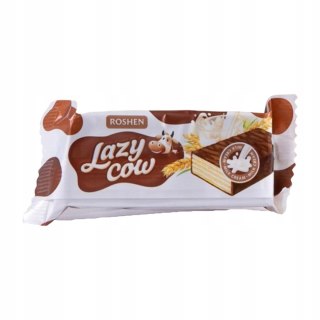 Roshen Wafelki Lazy Cow z nadzieniem mlecznym w polewie czekoladowej 1 kg