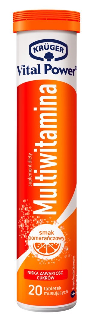 Suplement diety Krüger Multiwitamina smak pomarańczowy 90 g