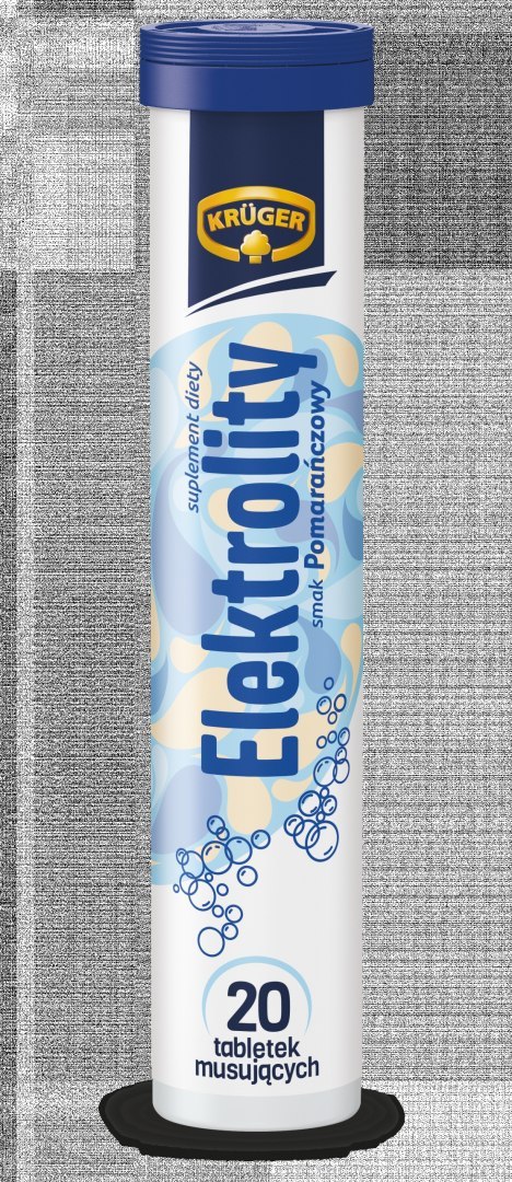 Tabletki musujące Krüger elektrolity pomarańczowe dla sportowców 20 szt.