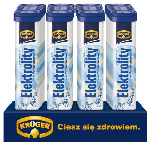 Tabletki musujące Krüger elektrolity pomarańczowe dla sportowców 20 szt.