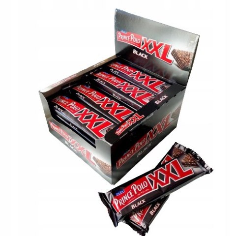 Wafelek Prince Polo Black XXL 45 g x 35 sztuk baton