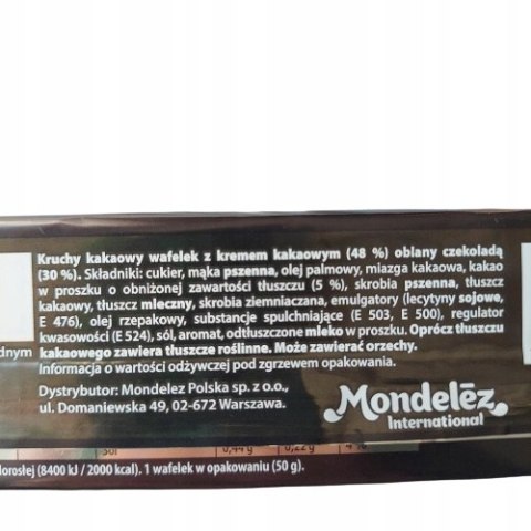 Wafelek Prince Polo Black XXL 45 g x 35 sztuk baton