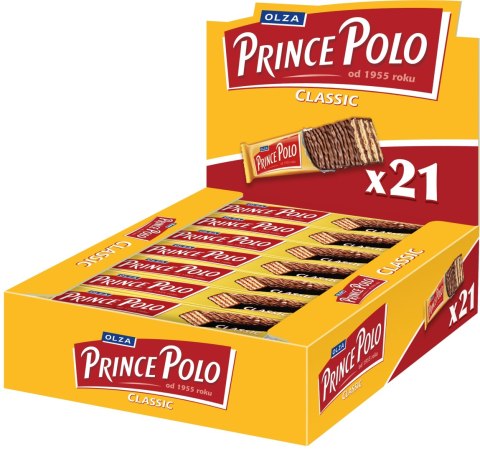 Wafle Prince Polo Classic 17,5g (opakowanie 21 szt.)