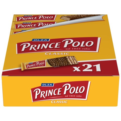 Wafle Prince Polo Classic 17,5g (opakowanie 21 szt.)