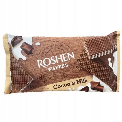 Wafle Roshen Cocoa & Milk kakaowe z kremem mlecznym 216 g