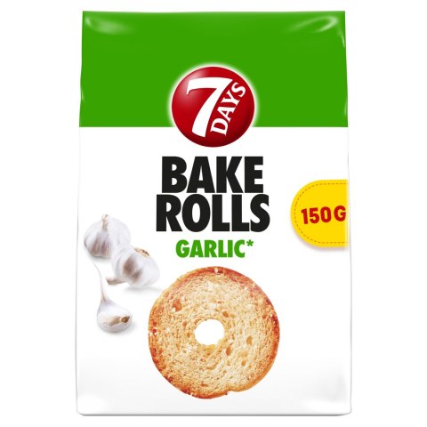7 Days Bake Rolls Chrupki chlebowe z czosnkiem suszonym 150 g