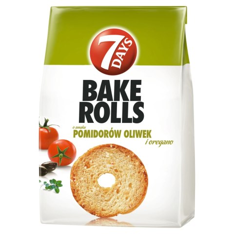 7 Days Bake Rolls chrupki chlebowe o smaku pomidorów oliwek i oregano 150 g