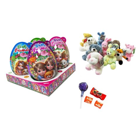 Best Friends Plastic Egg Jajka Niespodzianki Maskotki Pluszowe 4szt x 50g