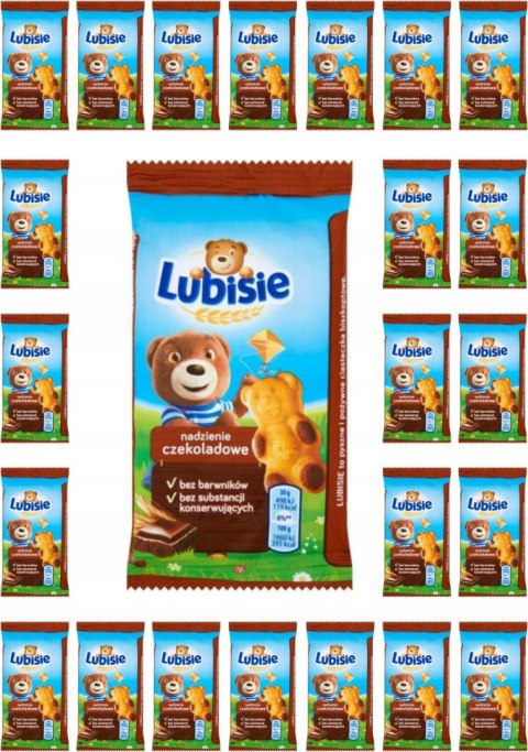 Biszkopty Lubisie z nadzieniem czekoladowym 30 g x 24 szt.