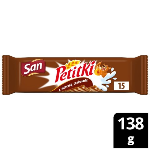 Ciasteczka San Petitki 138 g herbatniki z mleczną czekoladą