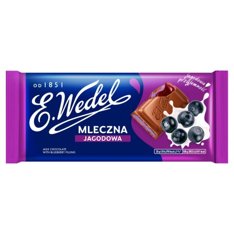 E.Wedel czekolada mleczna jagodowa 100 g