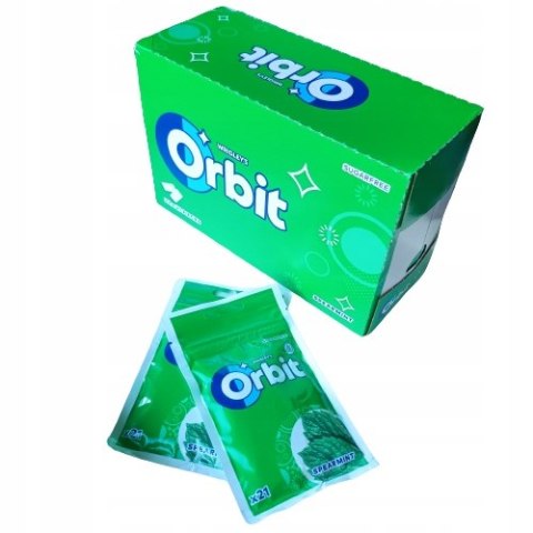 Orbit Spearmint Guma do żucia bez cukru 29g (21 sztuk)