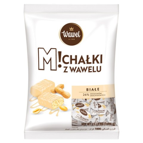 Wawel Michałki z Wawelu Białe Cukierki w białej polewie 1000 g